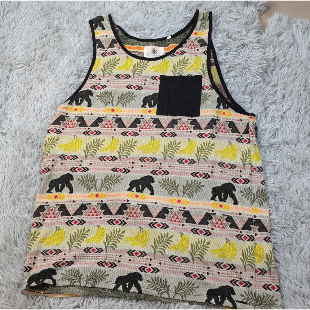 On The Byas Shirt Mens L Tank Top Sleeveless Jungle Themed Comfort Athletic